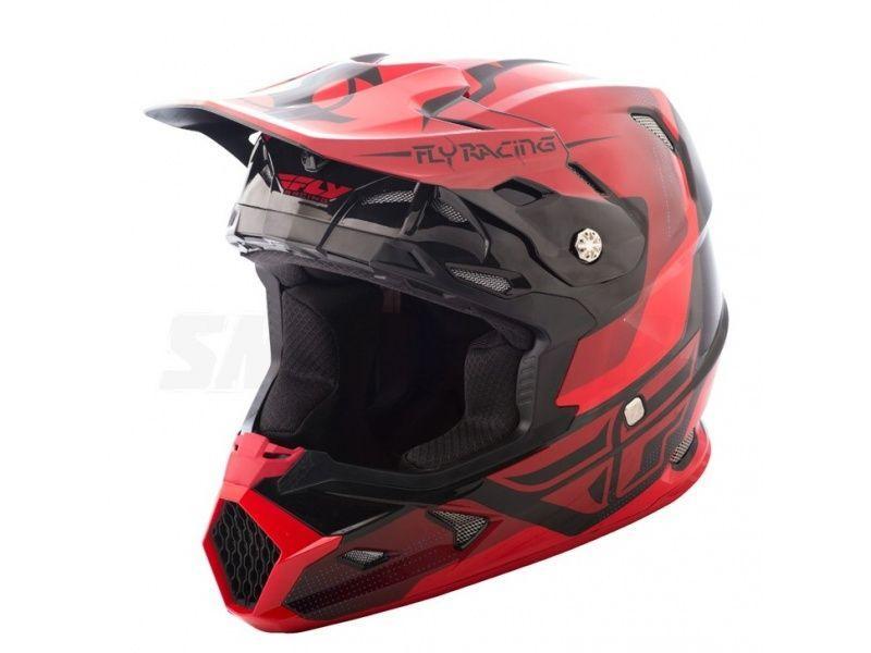 Шлем кросс FLY RACING TOXIN ORIGINAL red/black 2018