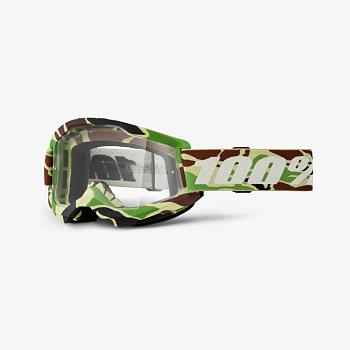 Очки 100% Strata 2 Goggle War Camo / Clear Lens